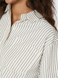 Dalma Crepe Stone Shirt - Brown