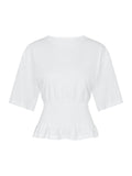 Dray Boxy Smock Tee - White