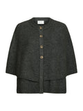 Josei Double Knit Cape - Grey