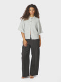 Benuta Fluffy Knit Cardigan - Light Grey Melange