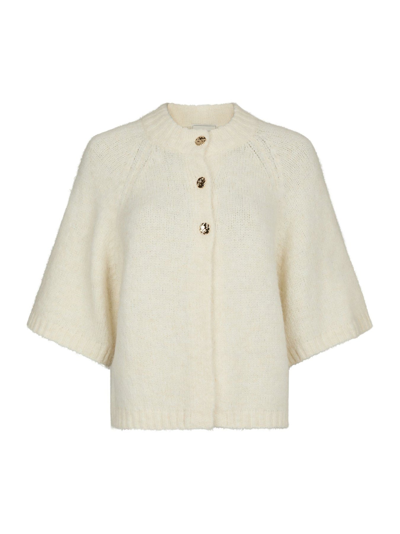 Benuta Fluffy Knit Cardigan - Off White