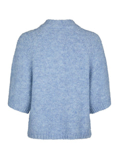 Benuta Fluffy Knit Cardigan - Dusty Blue