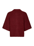 Benuta Fluffy Knit Cardigan - Dark Red