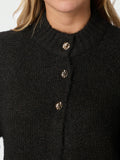 Benuta Fluffy Knit Cardigan - Dark Brown