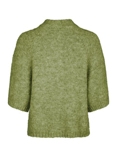 Benuta Fluffy Knit Cardigan - Dusty Green