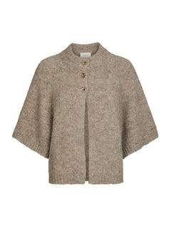 Benuta Fluffy Knit Cardigan - Beige Melange
