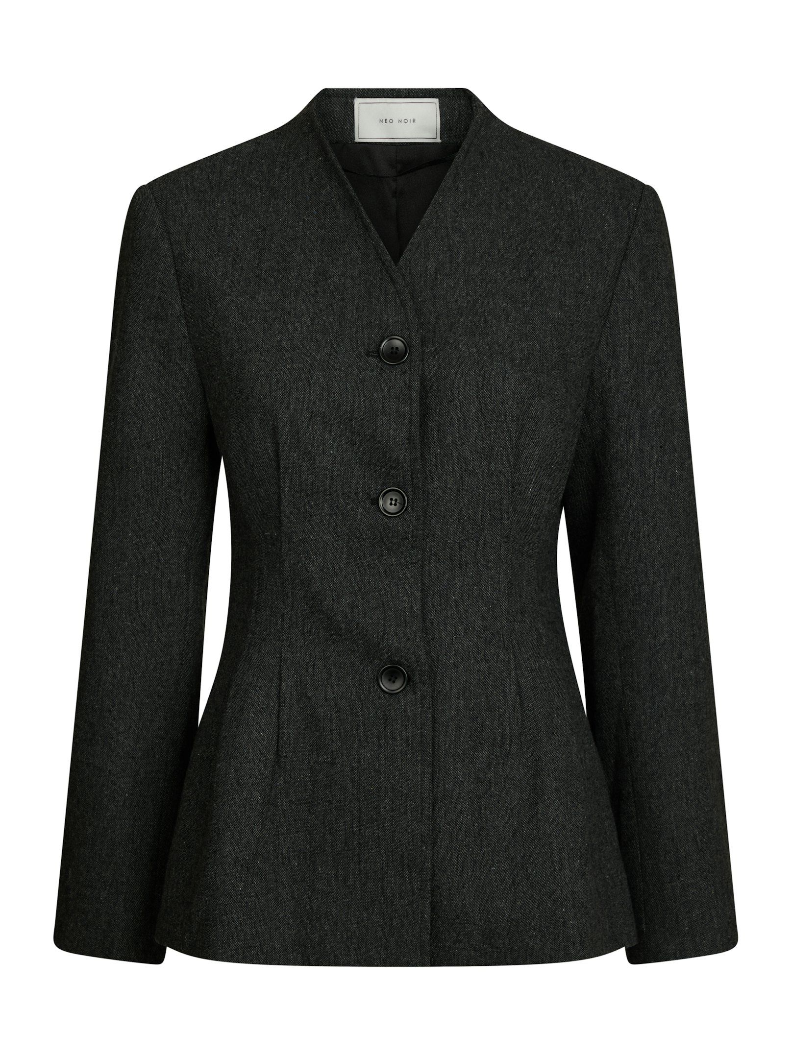 Senara Blazer - Dark Grey Melange