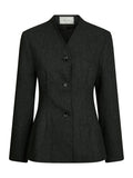 Senara Blazer - Dark Grey Melange