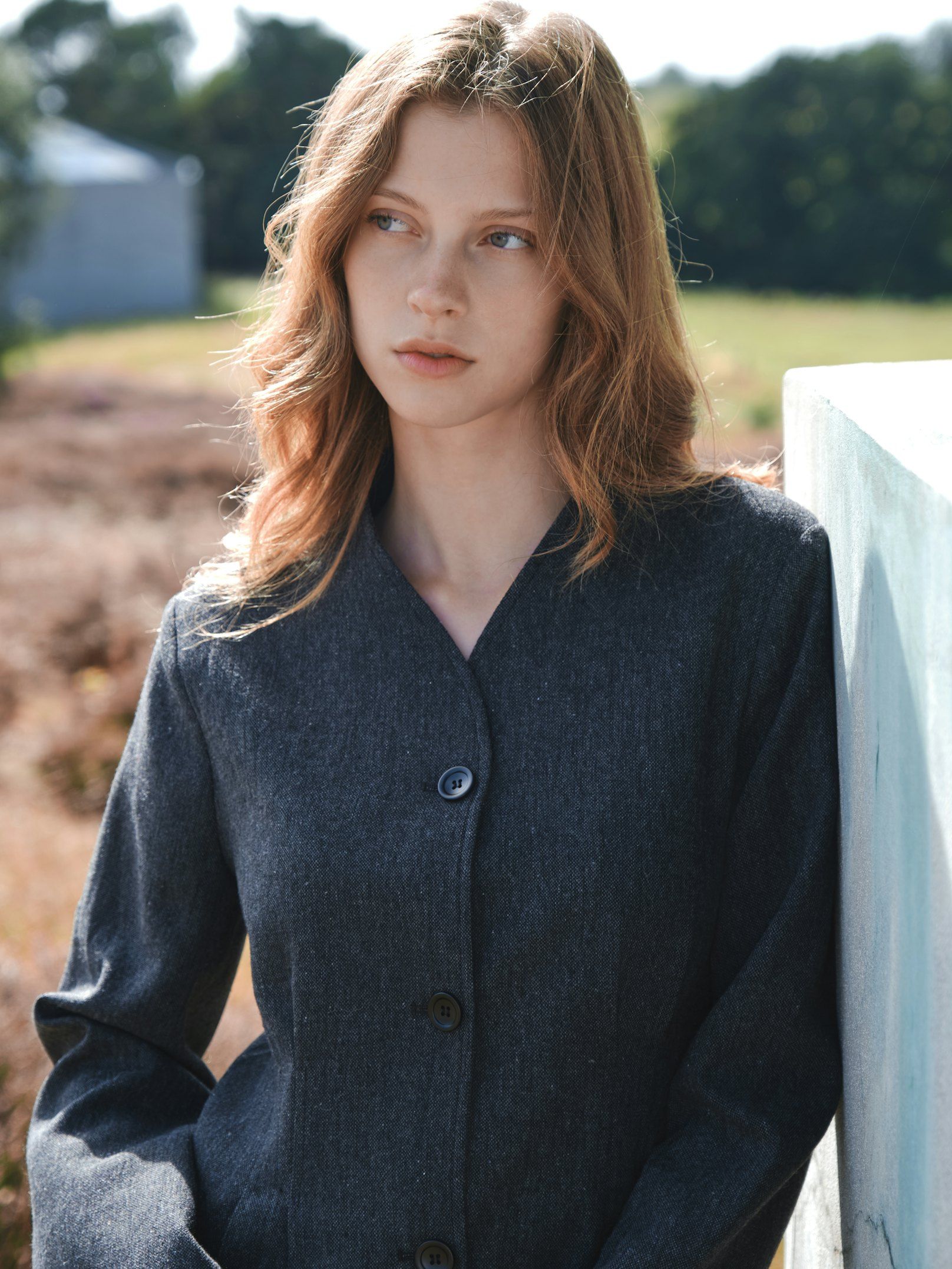 Senara Blazer - Dark Grey Melange