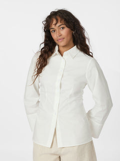 Caroli Poplin Shirt - White