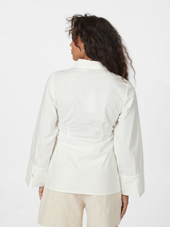 Caroli Poplin Shirt - White