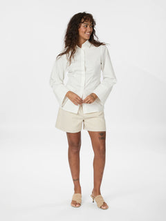 Caroli Poplin Shirt - White