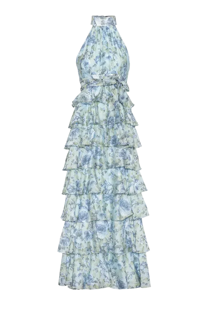 Angel Maxi Halterneck - Midnight Bloom