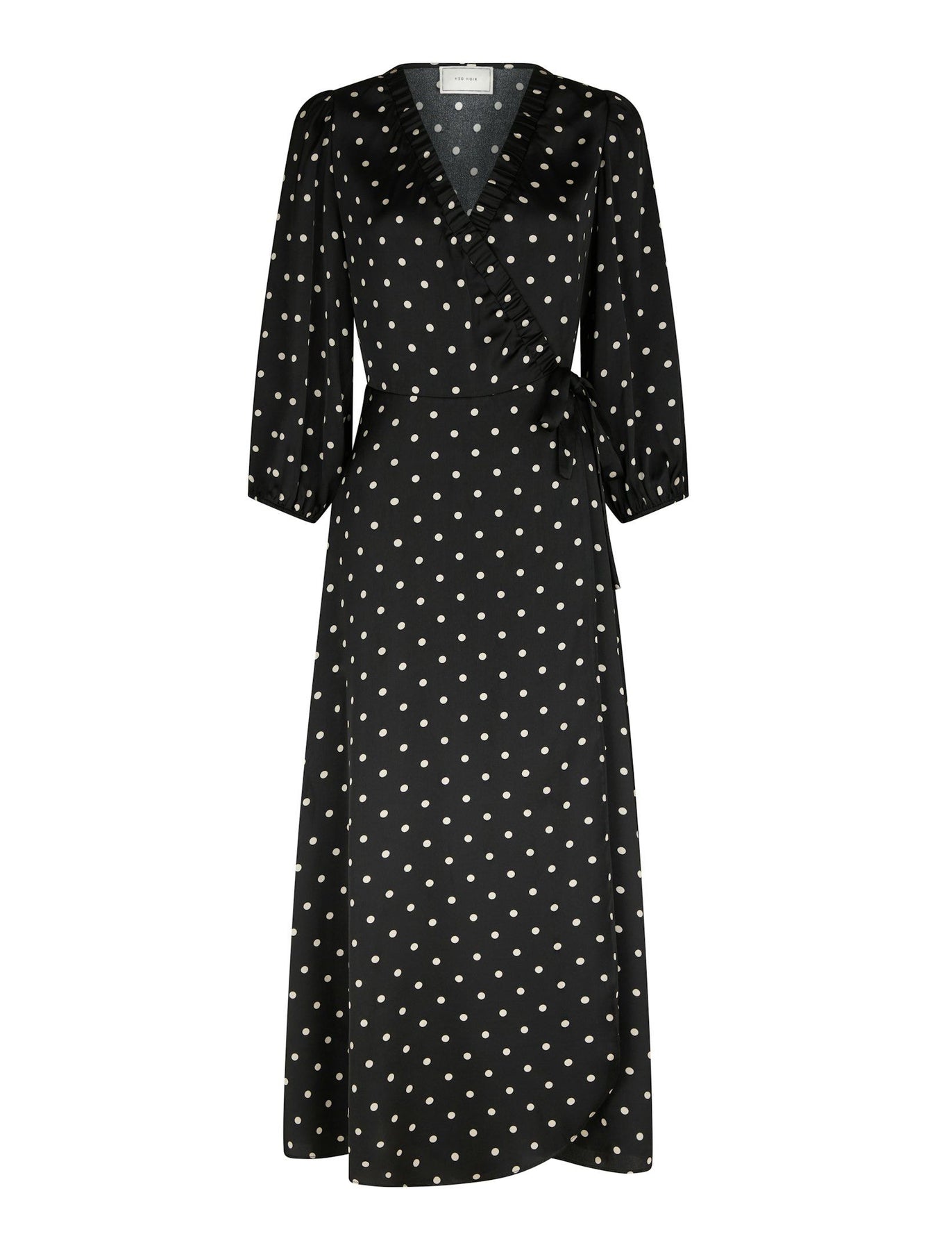 Malinga Dot Dress - Black