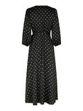 Malinga Dot Dress - Black