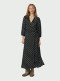 Malinga Dot Dress - Black