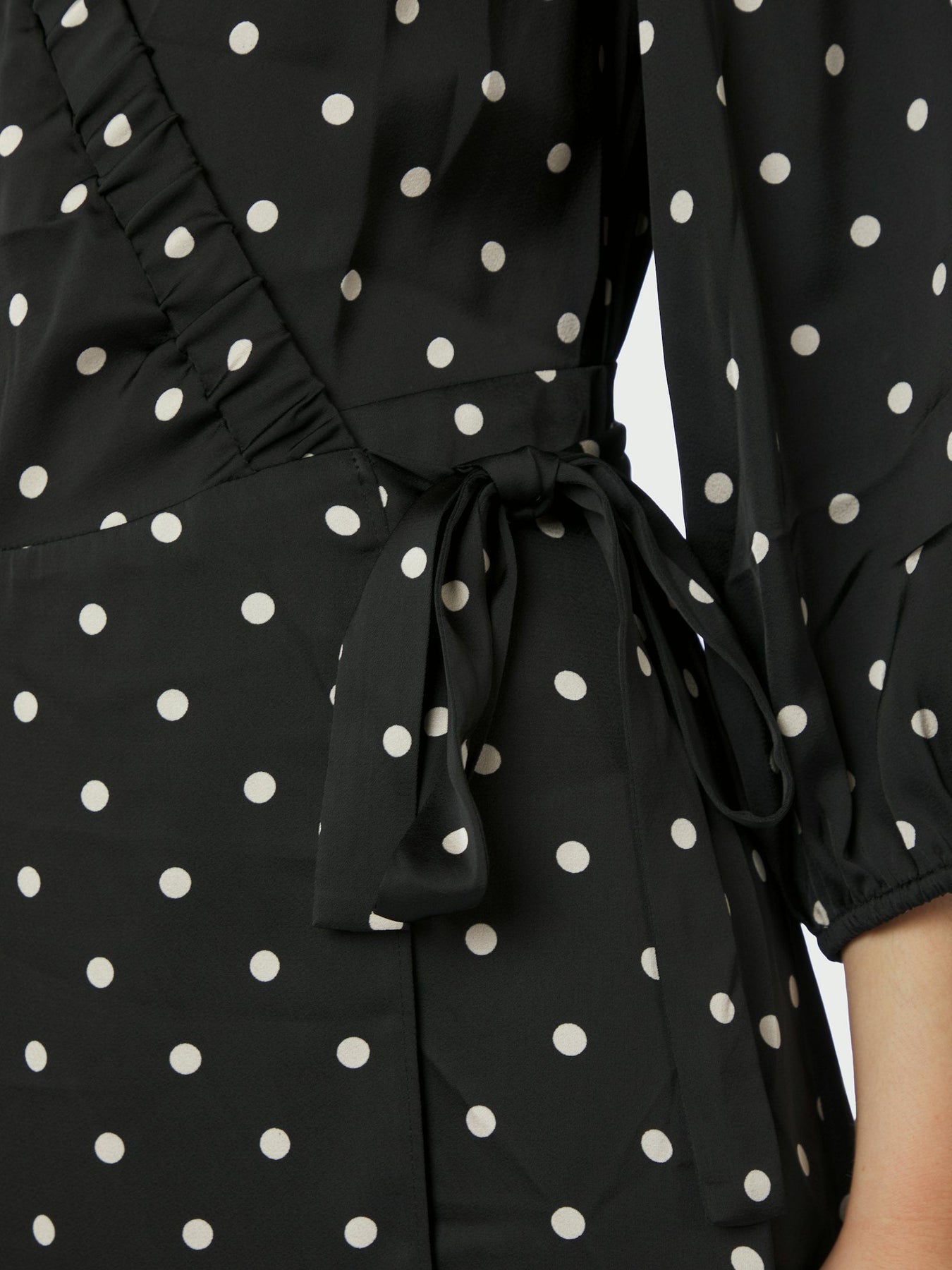 Malinga Dot Dress - Black