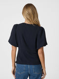 Irina Structure Blouse - Navy