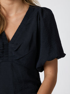 Irina Structure Blouse - Navy