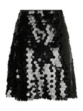 Miva Big Sequins Skirt - Black