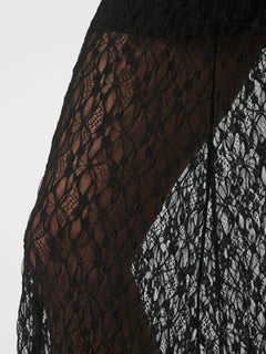 Mariya Lace Skirt - Black