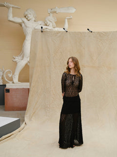 Mariya Lace Skirt - Black