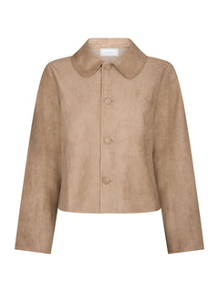 Nilo Faux Suede Jacket - Sand