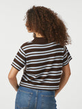 Mulann Polo Knit Blouse - Dark Brown
