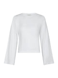 Paska Boxy Long Tee - White