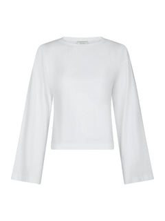Paska Boxy Long Tee - White