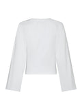 Paska Boxy Long Tee - White