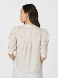 Roella Dull Ditsy Blouse - Off White
