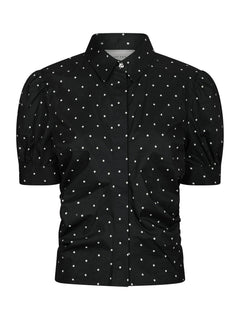 Frannie Dot Shirt - Black