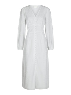 Alto Embroidery Dress - White