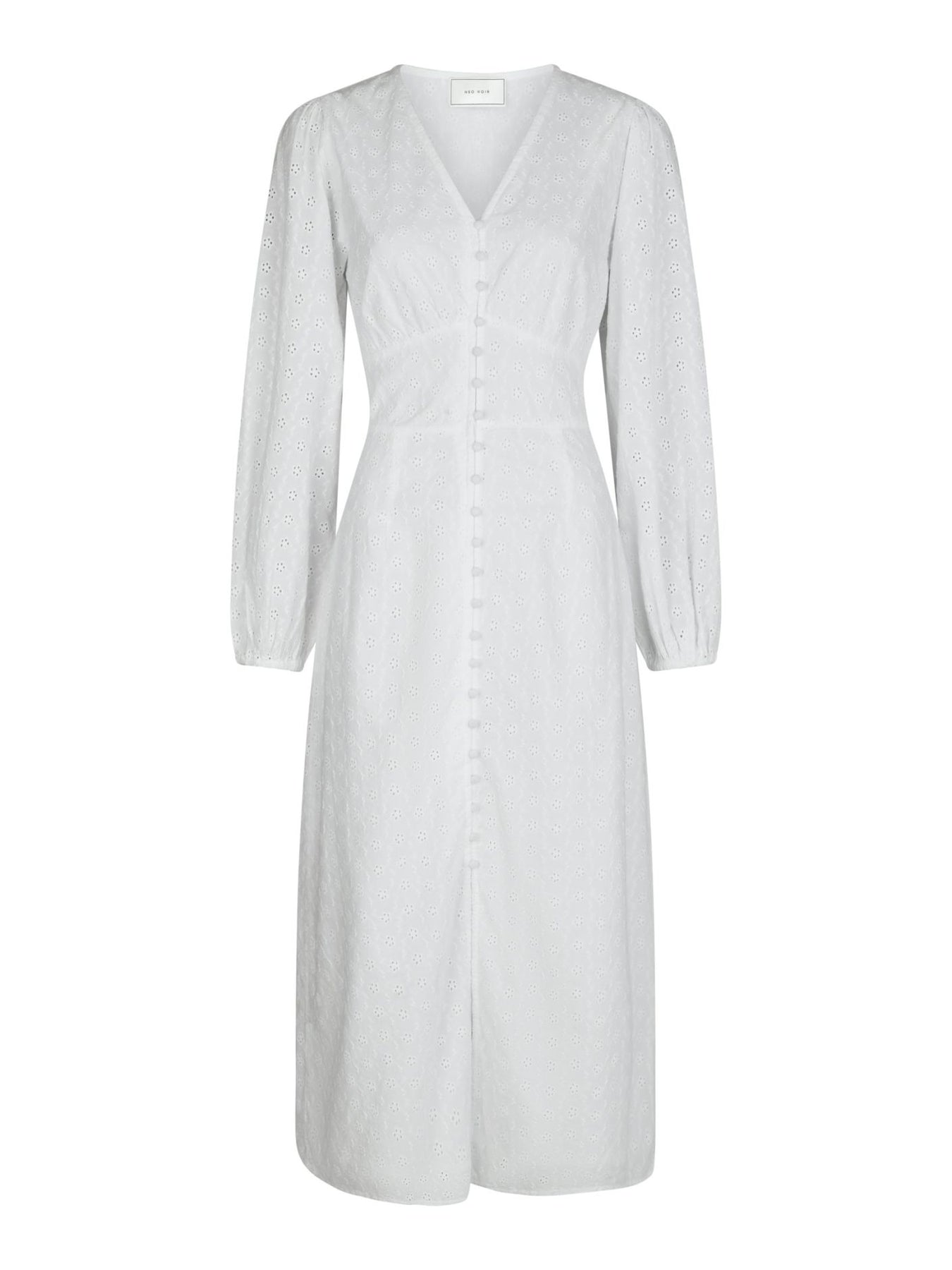 Alto Embroidery Dress - White