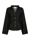 Rabia Denim Shirt - Black