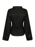 Rabia Denim Shirt - Black