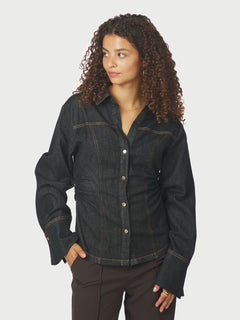 Rabia Denim Shirt - Black