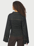 Rabia Denim Shirt - Black