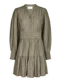 Malti Crepe Dress - Smoke Green