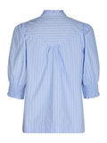 Diana Stripy Stone Blouse - Light Blue