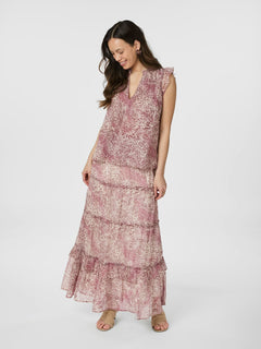 Izar Blur Graphic Top - Evening Rose