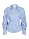 Neoella Flannel Shirt - Light Blue