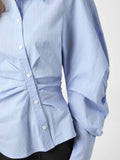 Neoella Flannel Shirt - Light Blue