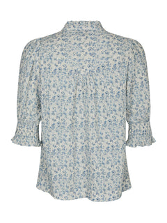Diana Misty Floral Blouse - Blue