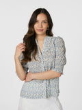 Diana Misty Floral Blouse - Blue
