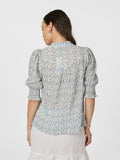 Diana Misty Floral Blouse - Blue
