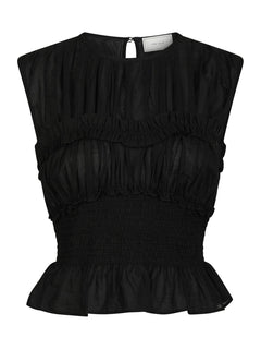 Tiril S Voile Top - Black