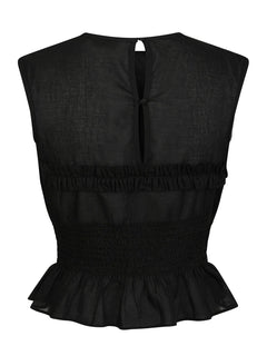 Tiril S Voile Top - Black
