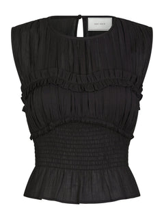 Tiril S Voile Top - Dark Brown